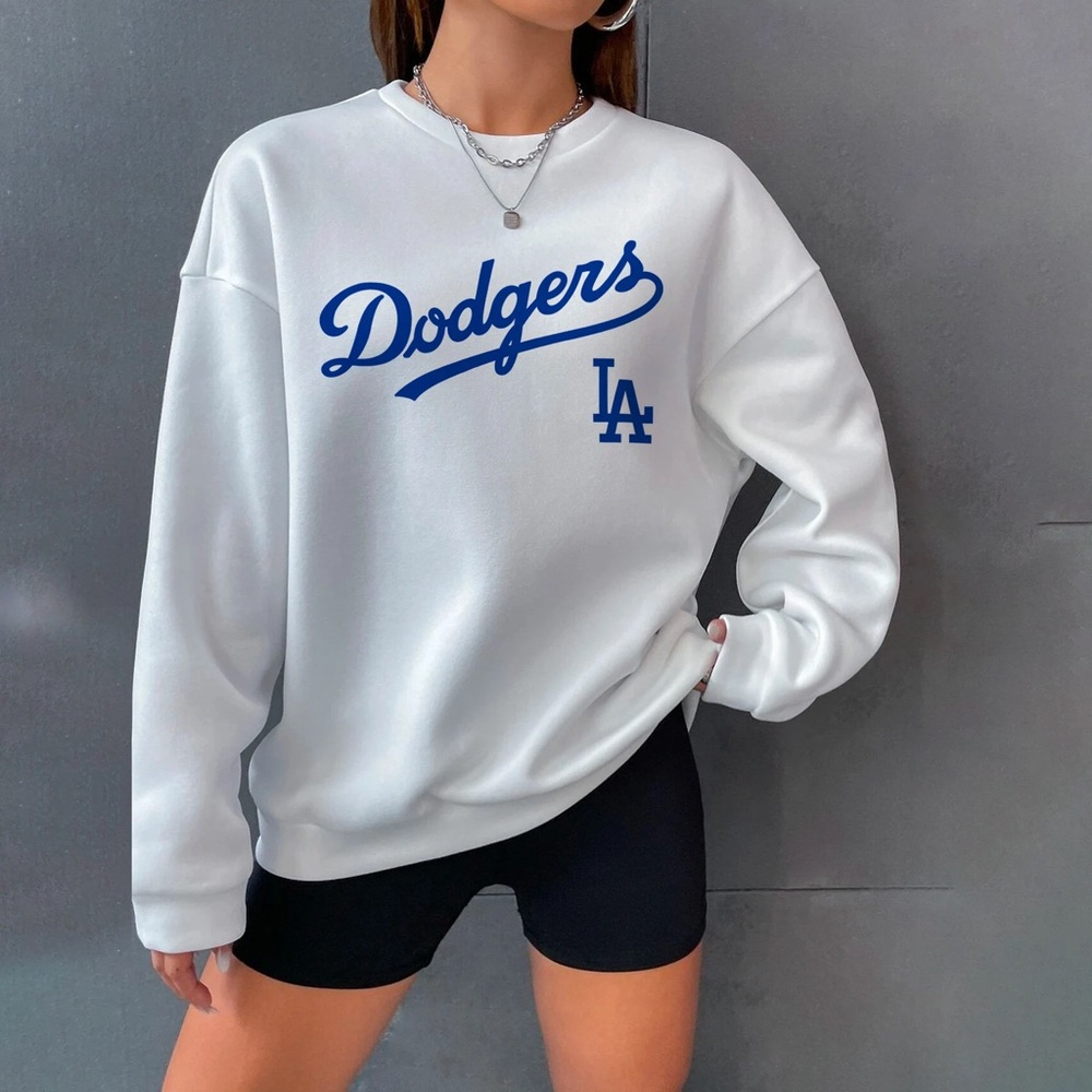 White LA Dodgers Sweatshirt